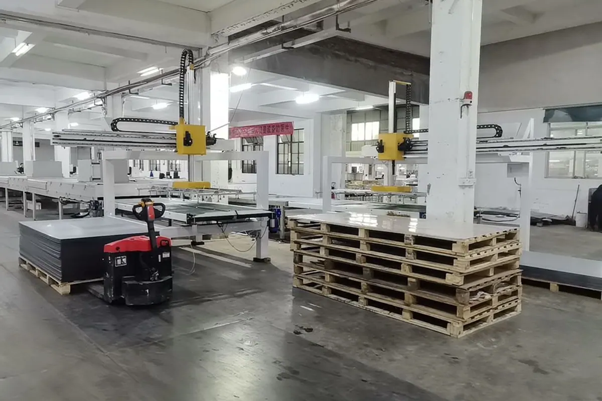 roll coating machine for acrylic sheet surface finishing