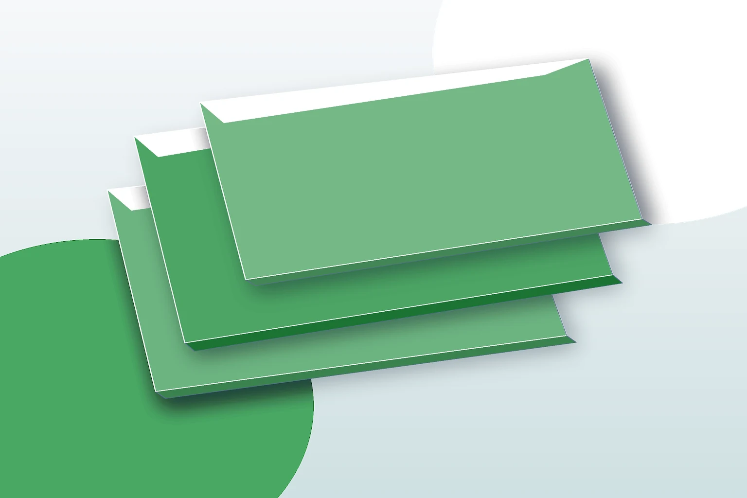 green acrylic sheet premium product render
