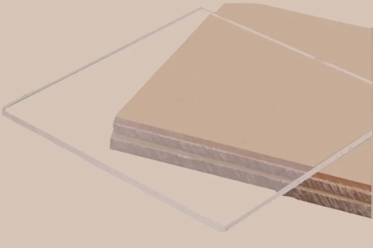 brown acrylic sheet with decorative color finish