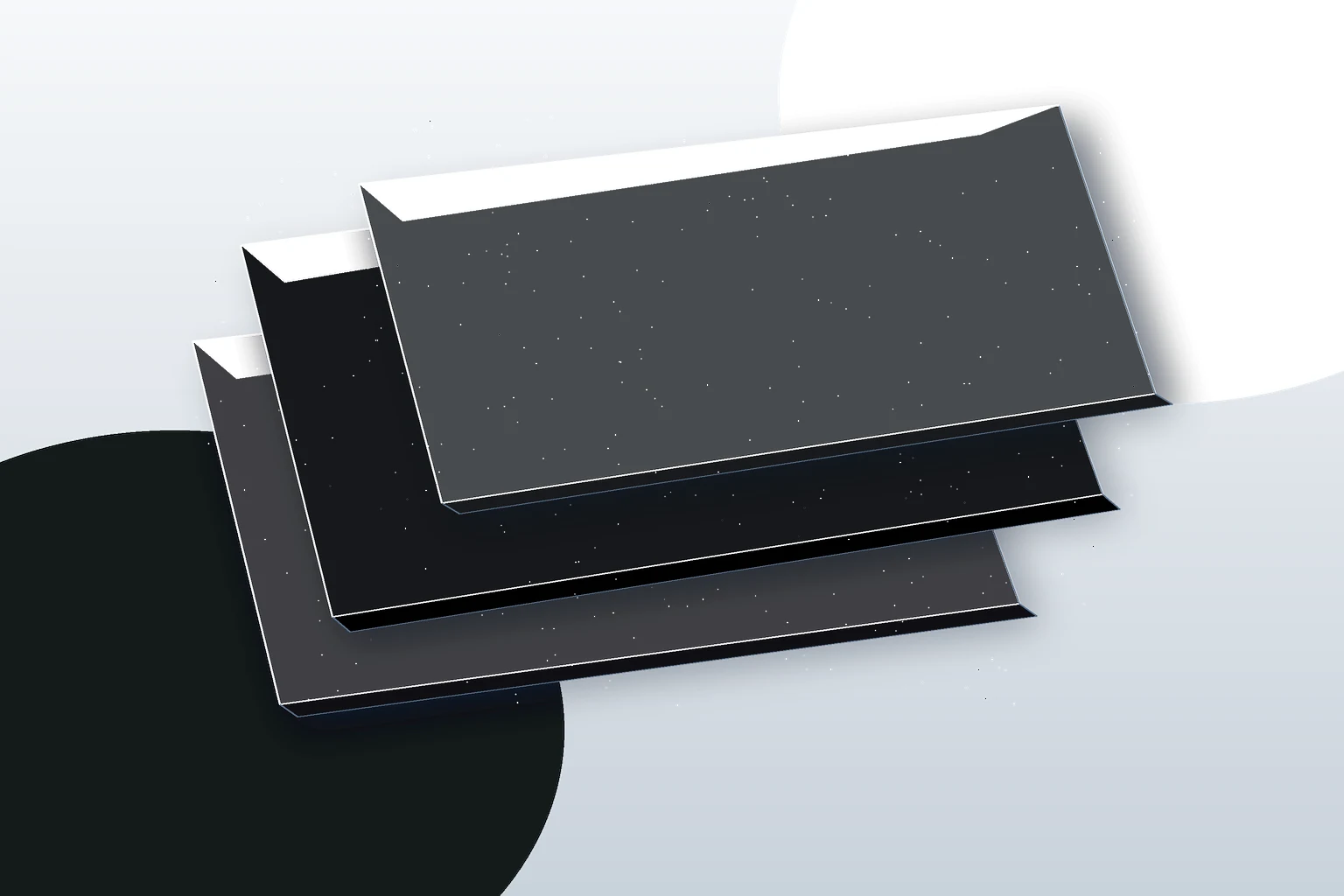 matte black acrylic sheet premium product render
