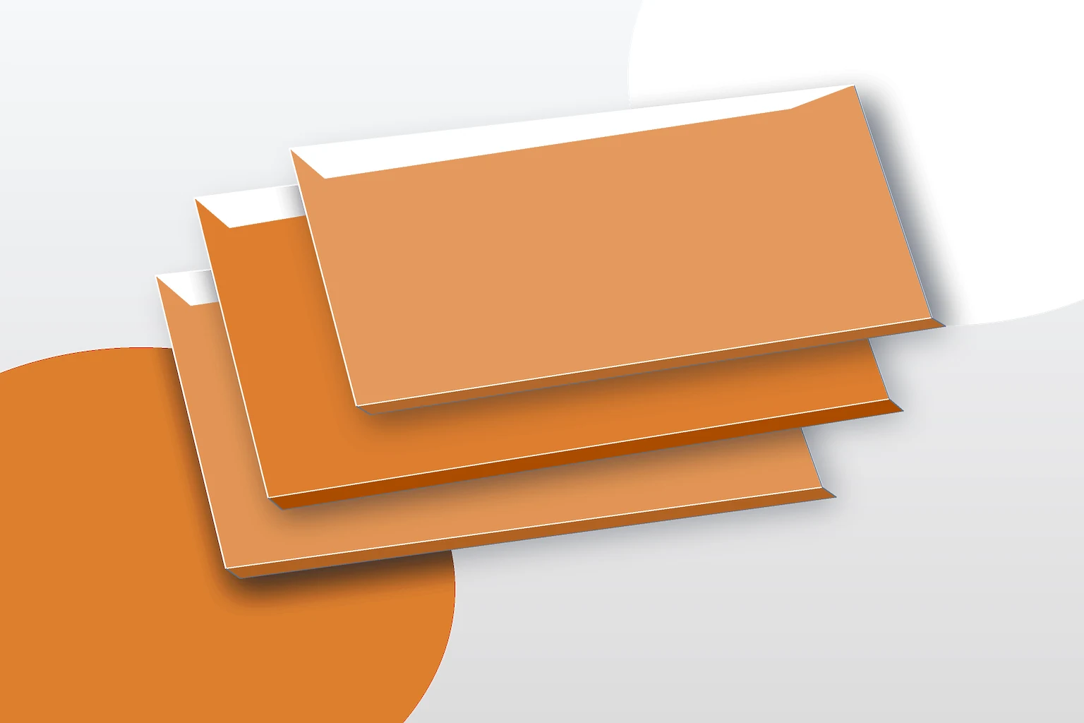 orange acrylic sheet premium product render