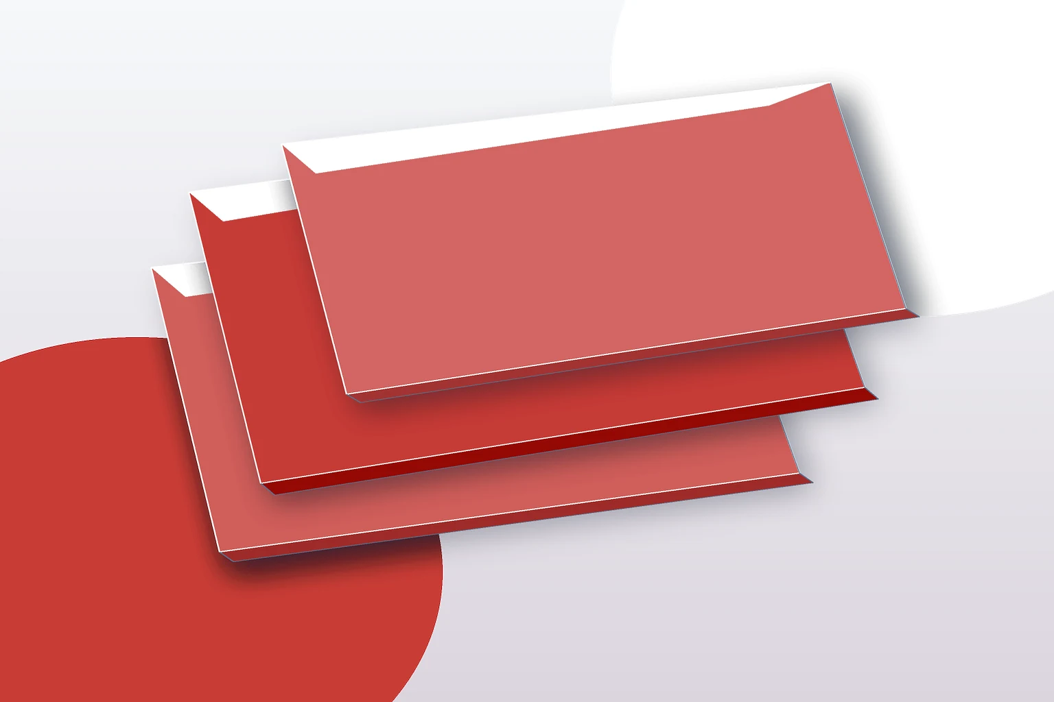 red acrylic sheet premium product render